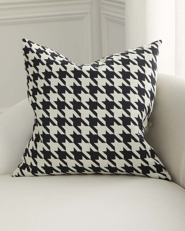 Harwich Houndstooth Decorative Pillow, 24" Square